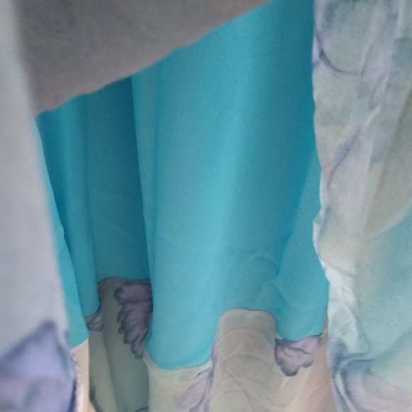 Sleeveless Maxi Dress, Blue Ombre, Vintage (late 90s) Regine Los Angeles - S - Picture 10 of 16